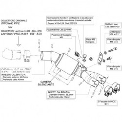SBK COLL.EL.CAT. HONDA CB 1000R i.e. compatible with original and LeoVince exhaust N/A 8057