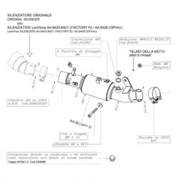 SBK COLL.EL.CAT. KAWASAKI ZX-10R NINJA i.e. compatible with original and LeoVince exhaust N/A 8058