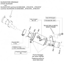 SBK COLL.EL.CAT. KAWASAKI ZX-6R/636 NINJA i.e. compatible with original and LeoVince exhaust N/A 8074