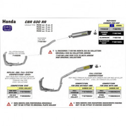Arrow Endschalldämpfer Indy-Race Aluminium mit Carbonendkappe HONDA CBR 600 RR 71807AK