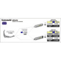Arrow Endschalldämpfer Race-Tech Aluminium Dark mit Carbonendkappe KAWASAKI ER 6 N 71794AKN