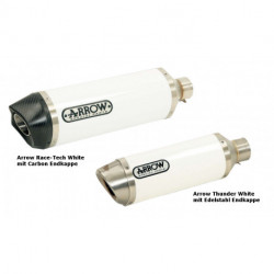 Arrow Race-Tech Aluminium White mit Carbonendkappe KAWASAKI ZX 10 R 71728AKB