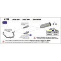 Arrow Endschalldämpfer-Paar Race-Tech Aluminium Carbon Endkappe KTM 950 SM 72613AK