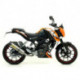 Arrow Endschalldämpfer Thunder Aluminium Dark mit Carbonendkappe KTM DUKE 125 51510AKN