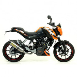 Arrow Endschalldämpfer Thunder Aluminium Dark mit Carbonendkappe KTM DUKE 125 51510AKN