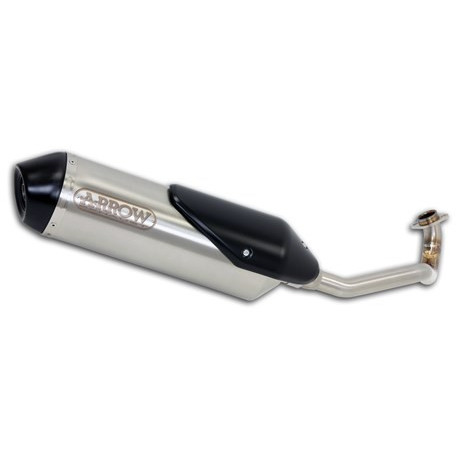 Arrow Endschalldämpfer Reflex 2.0 Edelstahl mit Schwarzer Endkappe PIAGGIO VESPA GT 200 53530STP