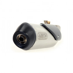 Arrow Endschalldämpfer Reflex 2.0 Edelstahl mit Schwarzer Endkappe PIAGGIO X9 250 EVOLUTION 53507STP