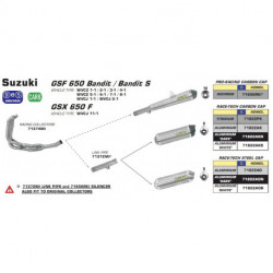 Arrow Endschalldämpfer SUZUKI GSX 650 FA 71822AK