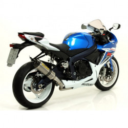Arrow Komplettanlage Competition Racing Thunder Titan mit Carbonendkappe Edelstahl Krümmer und Titan Verbindungsrohr SUZUKI GSX-