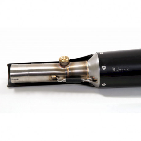 Arrow Endschalldämpfer Rebel Edelstahl Dark mit Carbonendkappe YAMAHA XV 950 R 74502RB