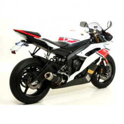 Arrow Endschalldämpfer Thunder Aluminium Dark Edelstahl-Endkappe YAMAHA YZF 600 R6 71699AON
