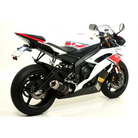 Arrow Endschalldämpfer Thunder Aluminium Dark Edelstahl-Endkappe YAMAHA YZF 600 R6 71699AON