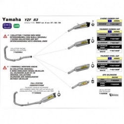Arrow Endschalldämpfer Thunder Aluminium Dark Edelstahl-Endkappe YAMAHA YZF R 25 71831AON