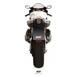 MIVV Exhaust APRILIA RSV 1000 SUONO FULL TITANIUM mit Carbon Kappe A.004.L8