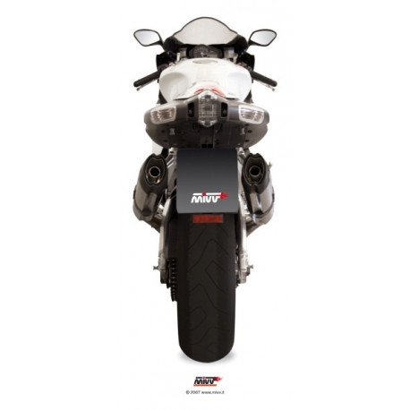 MIVV Exhaust APRILIA RSV 1000 SUONO FULL TITANIUM mit Carbon Kappe A.004.L8