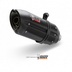 MIVV Exhaust DUCATI MULTISTRADA 1200 SUONO Stahl in Schwarz D.033.L9