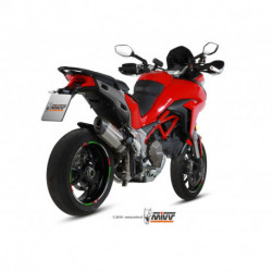 MIVV Exhaust DUCATI MULTISTRADA 1200 SUONO Edelstahl mit Carbon Kappe D.033.L7