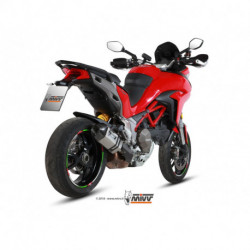 MIVV Exhaust DUCATI MULTISTRADA 1200 SPEED EDGE Edelstahl mit Carbon Endkappe D.034.LRX