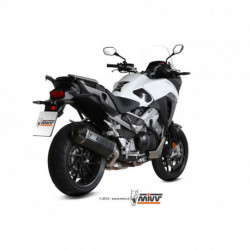 MIVV Exhaust HONDA CROSSRUNNER SPEED EDGE Stahl in Schwarz H.058.LRB