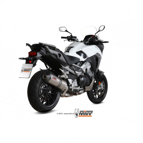 MIVV Exhaust HONDA CROSSRUNNER OVAL Titan mit Carbon Kappe H.058.LNC