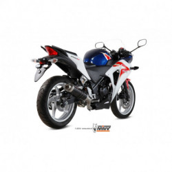 MIVV Exhaust HONDA CBR 250 R GP Stahl in Schwarz H.047.LXB
