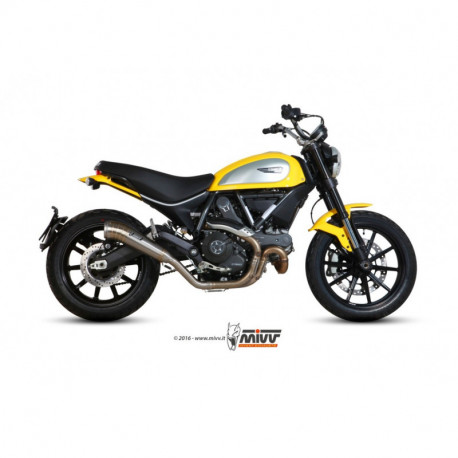 MIVV Exhaust DUCATI SCRAMBLER 800 GHIBLI Edelstahl D.035.SGX