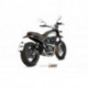 MIVV Exhaust DUCATI SCRAMBLER 800 X-cone Edelstahl Schwarz lackiert D.032.LP1