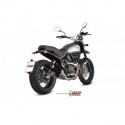 MIVV Exhaust DUCATI SCRAMBLER 800 X-cone Edelstahl Schwarz lackiert D.032.LP1