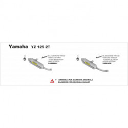Arrow Endschalldämpfer Racing Round Titan Indoor Version YAMAHA YZ 125 2T 55063CR
