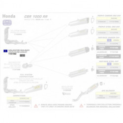 Einschubkatalysator für verschiedene Modelle HONDA CBR 1000 RR 11014KZ