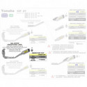 Arrow Komplettanlage Competition Racing Race-Tech Titan mit Carbonendkappe Titan Krümmer und Titan Verbindungsrohr YAMAHA YZF 10