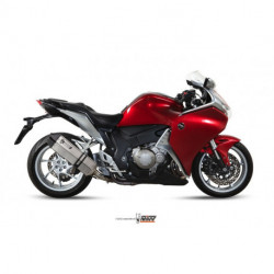 MIVV Exhaust HONDA VFR 1200 SPEED EDGE Edelstahl mit Carbon Endkappe H.048.LRX