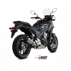 MIVV Exhaust HONDA CB 500 X OVAL Titan mit Carbon Kappe H.061.L4C