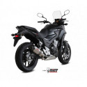 MIVV Exhaust HONDA CB 500 X OVAL Titan mit Carbon Kappe H.061.L4C