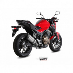 MIVV Exhaust HONDA CB 500 F SUONO Edelstahl mit Carbon Kappe H.062.L7
