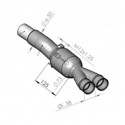 SBK EU-APPROVED CATALYTIC CONVERTER MANIFOLD N/A 16000