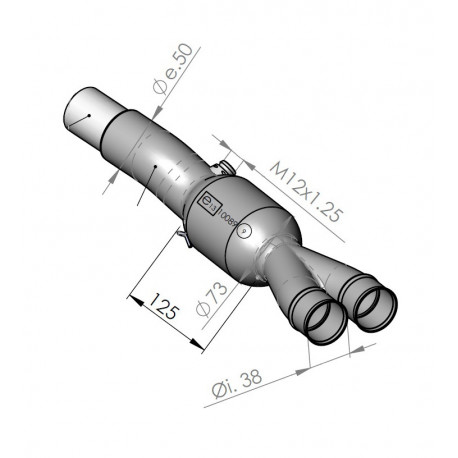 SBK EU-APPROVED CATALYTIC CONVERTER MANIFOLD N/A 16000