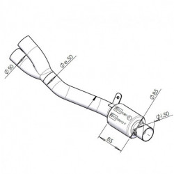 SBK EU-APPROVED CATALYTIC CONVERTER MANIFOLD N/A 16004