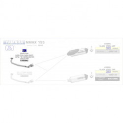 Arrow Krümmer mit Kat YAMAHA NMAX 155 53068KZ