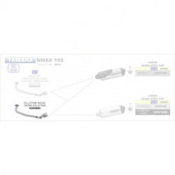 Arrow Krümmer ohne Kat YAMAHA NMAX 155 53068MI