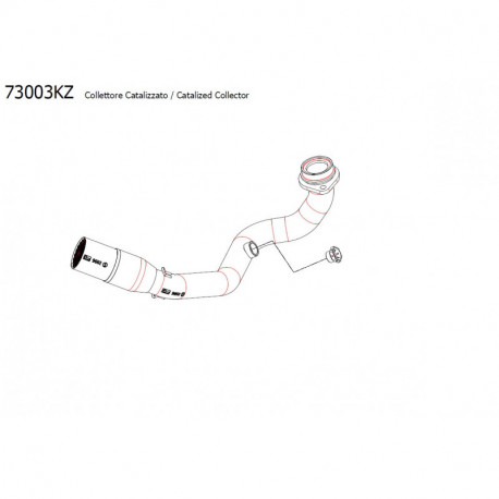 Arrow Krümmer mit Katalysator GILERA FUOCO 500 73003KZ