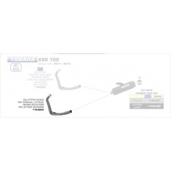 Arrow Kümmer 2:1 für Arrow Endschalldämpfer YAMAHA TRACER 700 71642MI
