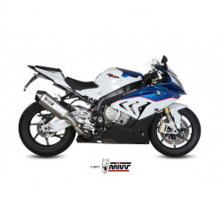 MIVV Exhaust BMW S 1000 RR SPEED EDGE Edelstahl mit Carbon Endkappe B.029.LRX