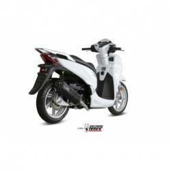 MIVV Exhaust HONDA SH 300 SPEED EDGE Stahl in Schwarz H.063.LRB