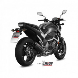 MIVV Exhaust HONDA INTEGRA 750 SUONO Stahl in Schwarz H.065.L9