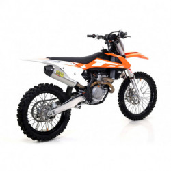Arrow Kopmlettanlage Racing MX Competition Titan mit Carbonendkappe KTM SX-F 450 75137TK