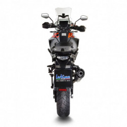 SBK LV ONE EVO KTM 1090 ADV/R - 1290 SUPER ADV R/S/T INOX w/bags SLIP-ON 14192E