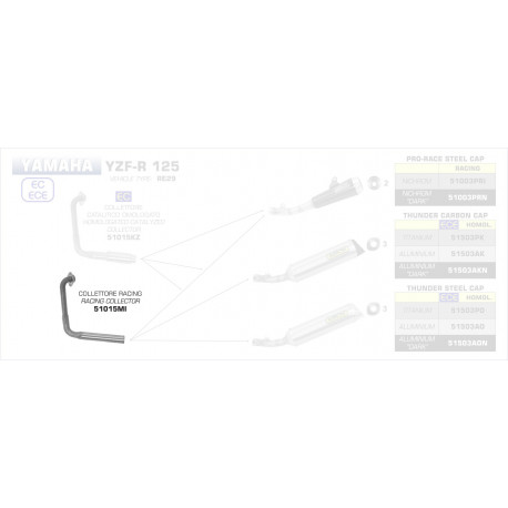 Arrow Krümmer YAMAHA YZF R 125 51015MI