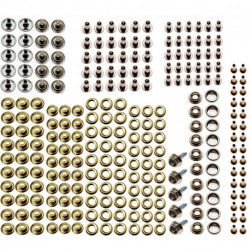 Ösen-Druckknopfsortiment für BGS 572, 195-tlg.