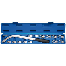 Spannrollen-Schlüssel-Satz, 12-Kant 12-19 mm und E-Profil E10 - E18